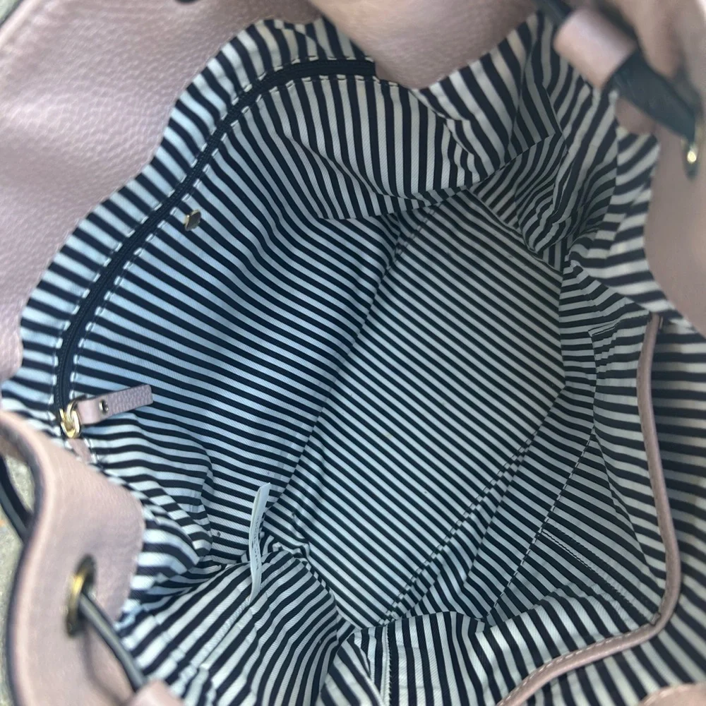 Kate Spade Bennett Street Seren Leather Bucket Bag Rosewater/Black - Picture 9 of 9